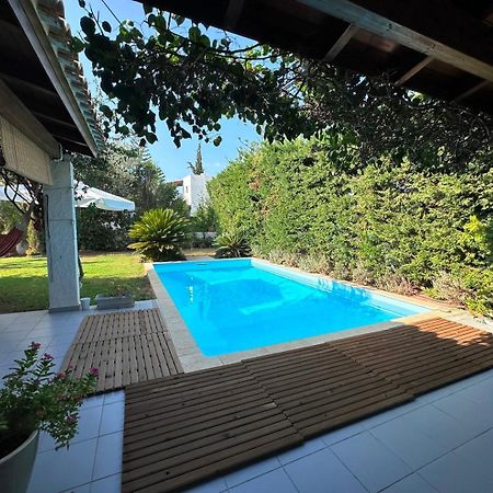 Villa Amy With A Pool In Porto Hydra By Goutos Properties Thermisía Buitenkant foto