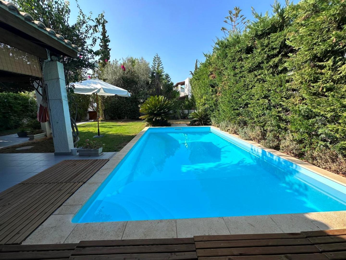 Villa Amy With A Pool In Porto Hydra By Goutos Properties Thermisía Buitenkant foto