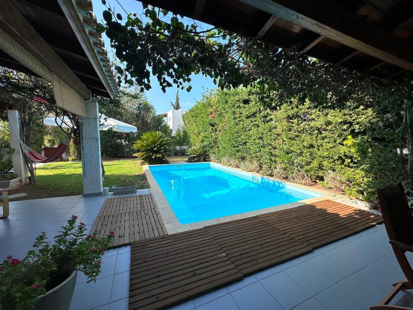 Villa Amy With A Pool In Porto Hydra By Goutos Properties Thermisía Buitenkant foto